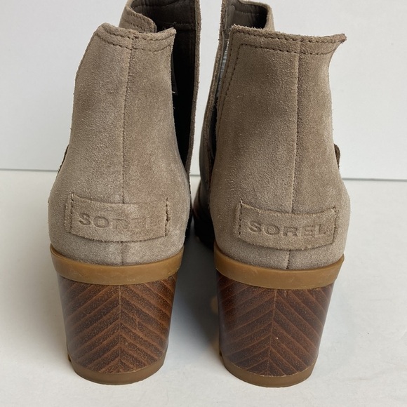 Sorel Cate Suede Cut-Out Chelsea Boot NL3384-240 Sz 8 Tan Bootie Normcore Winter - Picture 6 of 16